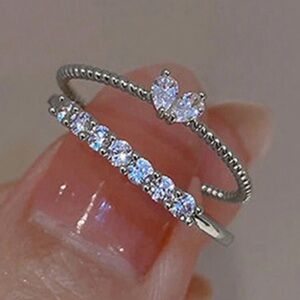 2/$10 NEW! Bohemian Ring Set Crystal Boho Cute Dainty Pretty Crystal Diamond